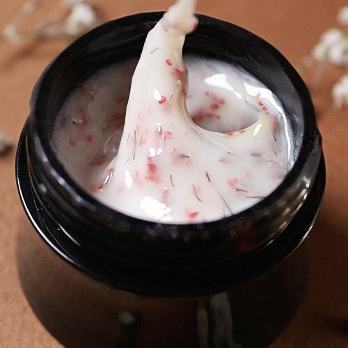 Молочний моделюючий гель AVDEEVA Milky Flower №4 з кораловими сухоцвітами, 15 мл