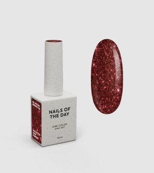 Гель-лак світловідбивний насичено червоний NAILSOFTHENIGHT Sangria, 10 мл