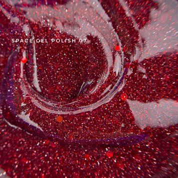 Гель-лак світловідбивний червоний Touch Gel Polish Space №7, 9мл