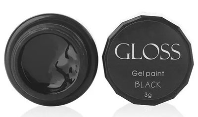 Gloss гель фарба Black Gloss гель фарба Black фото
