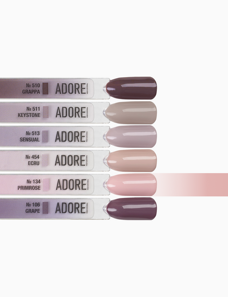 Гель-лак рожевий Adore №134 primrose, 12 мл