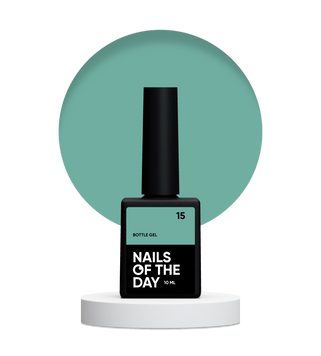 Гель кольоровий у пляшці Nailsoftheday,  Bottle Gel №15,10 мл