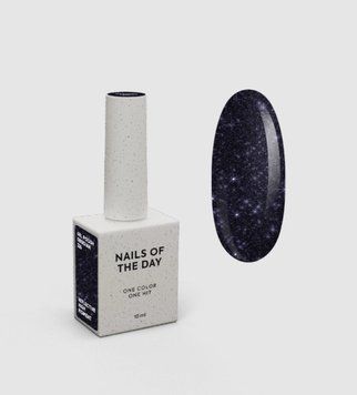 Гель-лак світловідбивний графітово фіолетовий NAILSOFTHENIGHT Obsidian, 10 мл