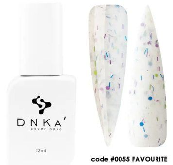 База камуфлююча з поталлю DNKa Cover Base, 12 ml #0055 Favourite