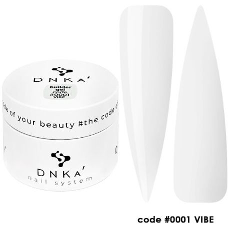 Гель будівельний прозорий DNKa Builder Gel #0001Vibe, 30 мл