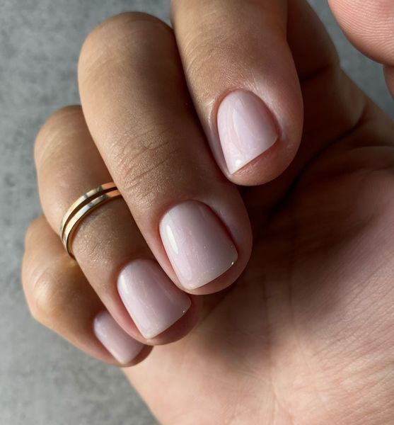 Гель для нігтів світло-рожевий з шиммером Vakula Nails Bottle Gel №1, 30 мл