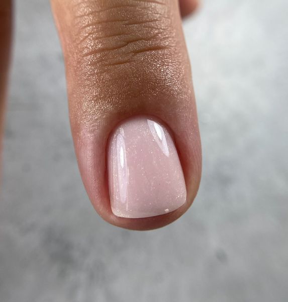 Гель для нігтів світло-рожевий з шиммером Vakula Nails Bottle Gel №1, 30 мл