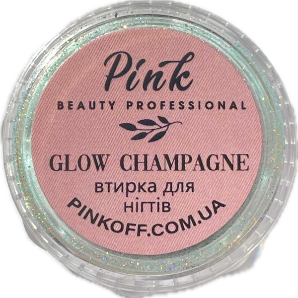 Втирка дзеркальна рожева прізма Glow Champagne NailApex