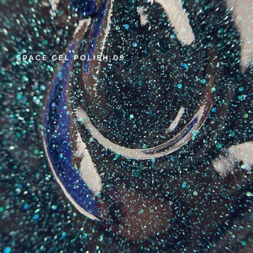 Гель-лак світловідбивний смарагдовий Touch Gel Polish Space №9, 9мл