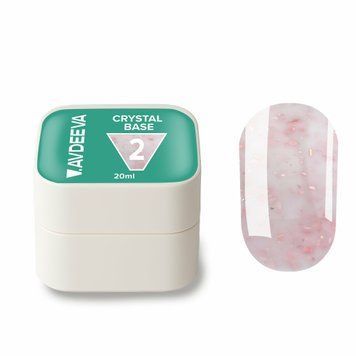 База молочна з рожевою поталлю crystal base №2 Victoria Avdeeva, 20 мл