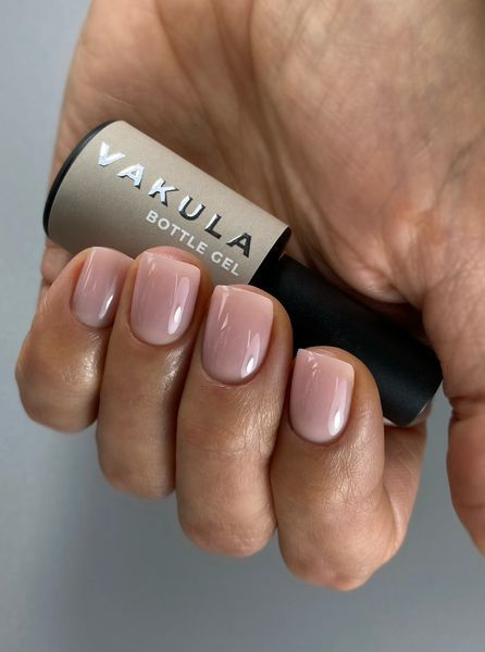 Гель для нігтів натуральний рожевий Vakula Nails Bottle Gel №2, 30 мл