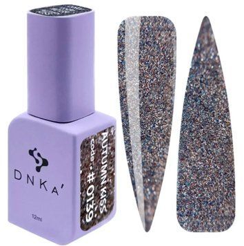 Гель-лак світловідбивний фіолетовий DNKa Gel Polish, 12 ml Autumn Kiss #0139