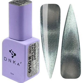 Гель-лак "котяче око" світло-сірий DNKa Gel Polish, 12 ml Bohemian Cat`s #0149