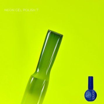 Гель-лак салатовий неоновий Touch Neon gel polish №7, 9мл