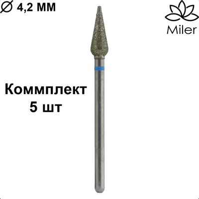 Морква 4,2 мм синя M893m042 Miler набір 5 шт