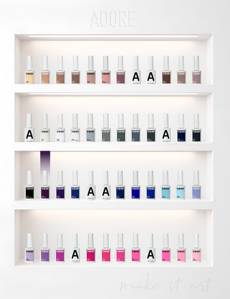 Гель-лак баклажан Adore №214 eggplant, 12 мл