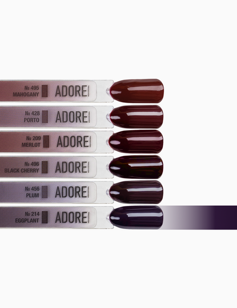 Гель-лак баклажан Adore №214 eggplant, 12 мл