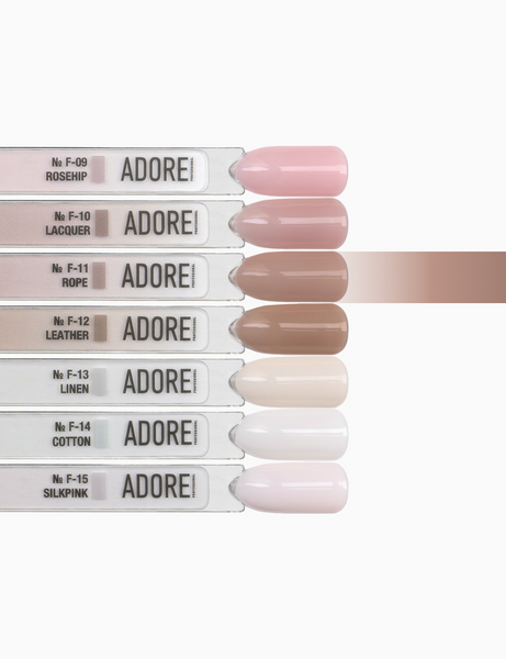 Гель-лак для френчу теплий кавовий Adore № F-11 rope 12 мл