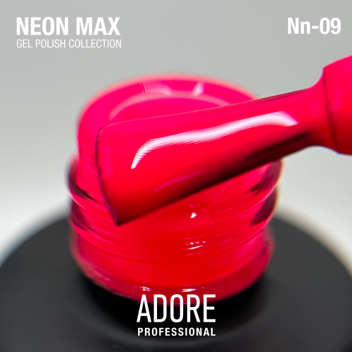 Гель-лак неоновий фуксія Adore neon max Nn-09, 8ml